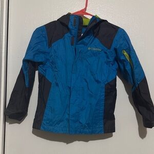 Columbia Blue and Black Hooded Jacket